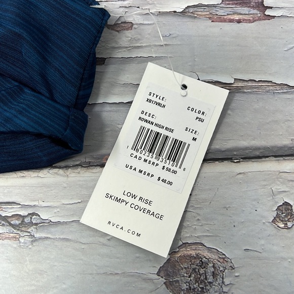 🆕NWT RVCA Rowan High Rise Bikini Bottom LowRise Skimpy Coverage S,M&L Available - Picture 4 of 10